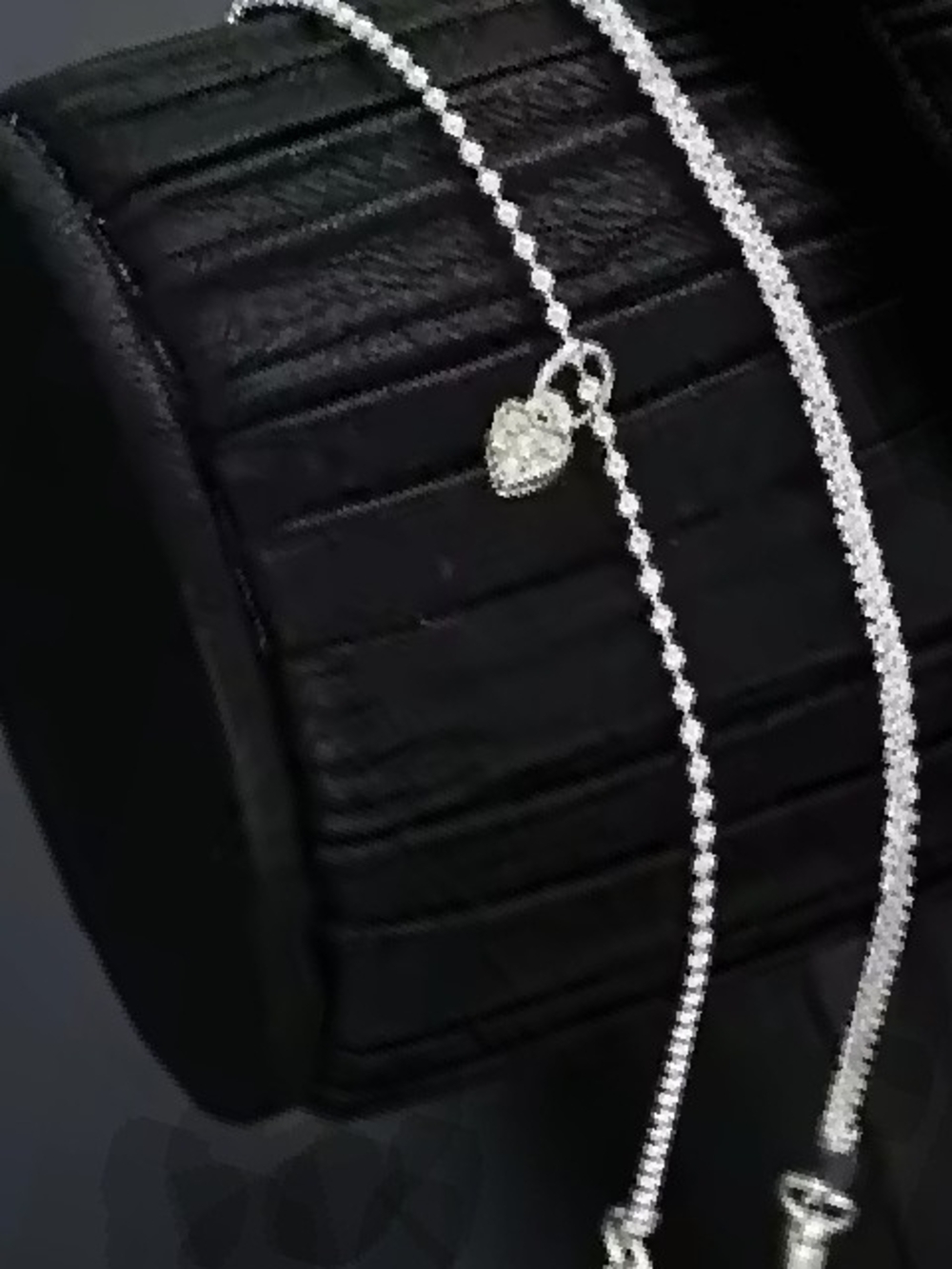 Delicate Heart Charm Silver Bracelet - Elegant Women's Jewelry